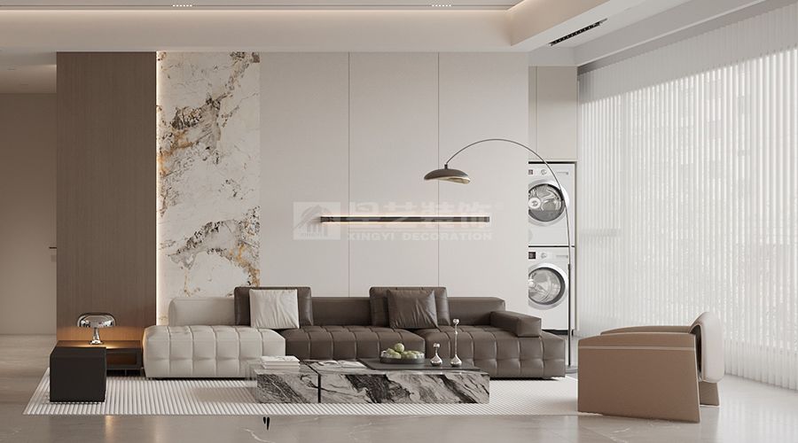 现代简约客厅设计将空间还给生活本质(图8)