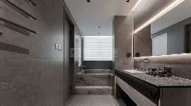 现代轻奢家居设计黑白灰基调下的极简奢华空间打造(图5)