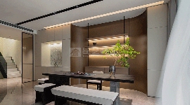 现代轻奢家居设计黑白灰基调下的极简奢华空间打造(图7)