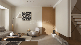 极简风住宅设计米白原木色调打造温馨舒适空间(图3)