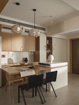 极简风住宅设计米白原木色调打造温馨舒适空间(图5)