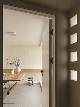 极简风住宅设计米白原木色调打造温馨舒适空间(图9)