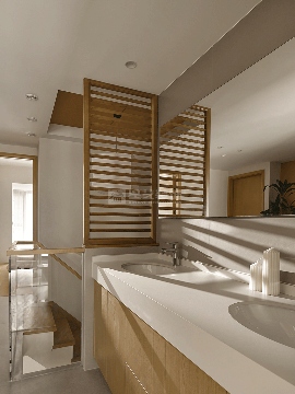 极简风住宅设计米白原木色调打造温馨舒适空间(图8)