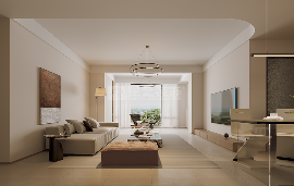 空间为本质感为魂的设计理念，打造通透流动的高级简约空间(图6)