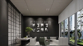 黑白时尚设计演绎优雅生活空间，艺术与实用完美融合(图2)