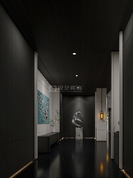 黑白时尚设计演绎优雅生活空间，艺术与实用完美融合(图3)