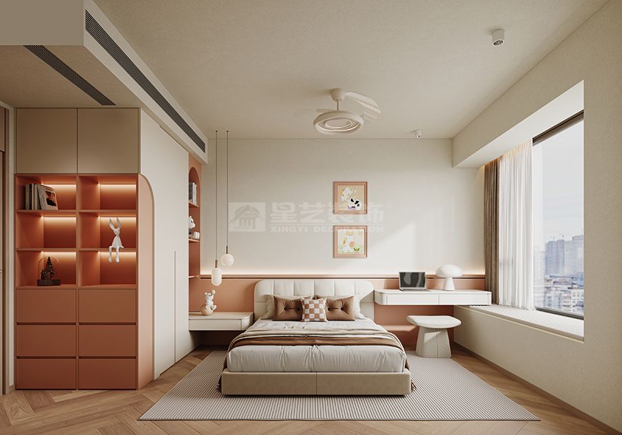 自然柔棕轻奢家居设计，打造温暖通透的现代居所(图7)