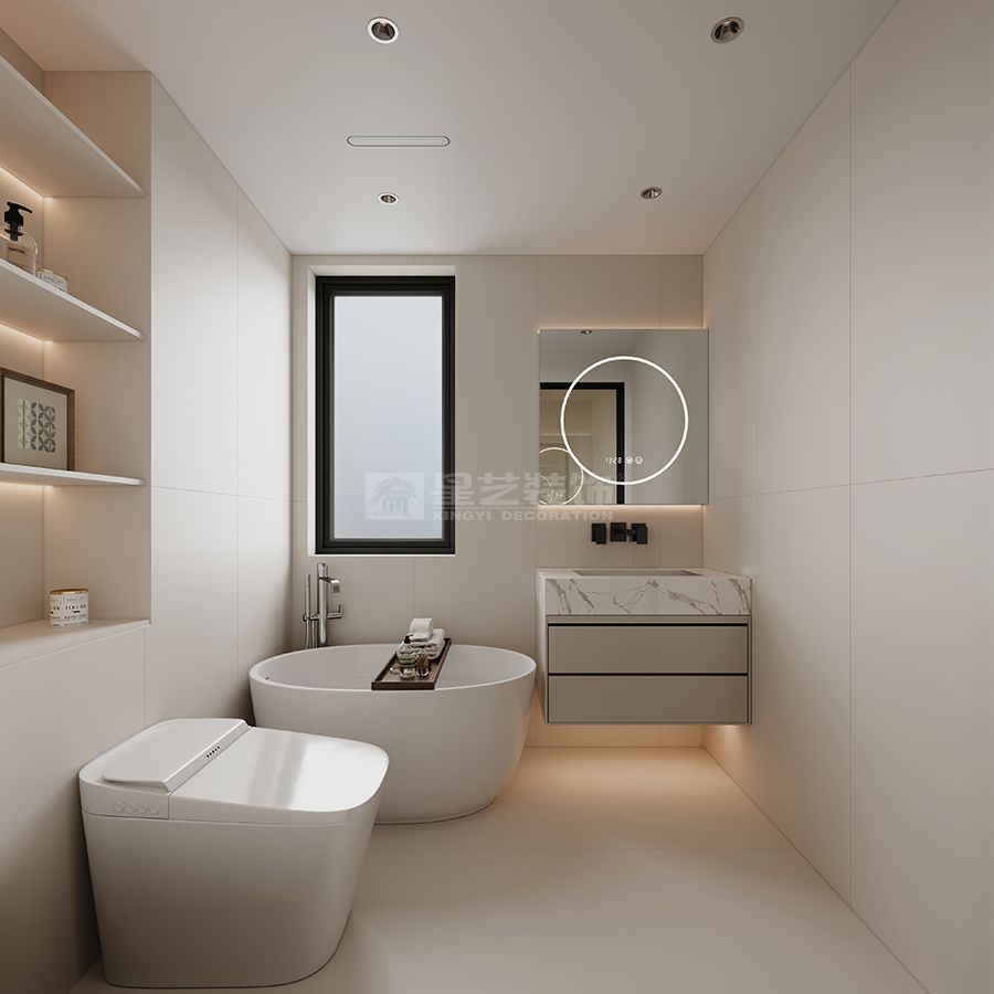 自然柔棕轻奢家居设计，打造温暖通透的现代居所(图5)