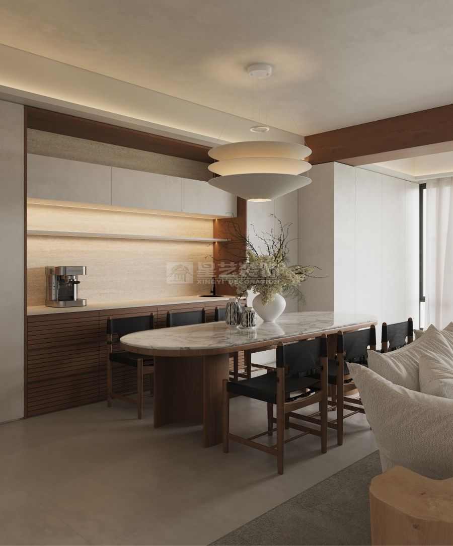 自然极简客厅设计，打造都市治愈系空间(图6)