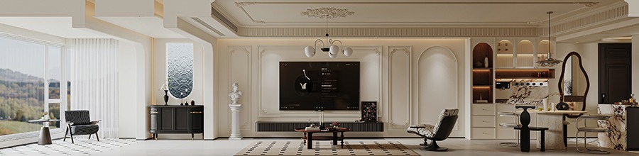 轻法式装修设计攻略：复古优雅与现代实用完美融合(图1)