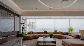 自然奢雅室内设计融合东方禅意与现代轻奢理念(图1)