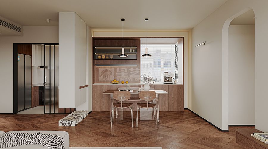 现代简约家居设计质感碰撞层次美学与精致收纳平衡(图3)