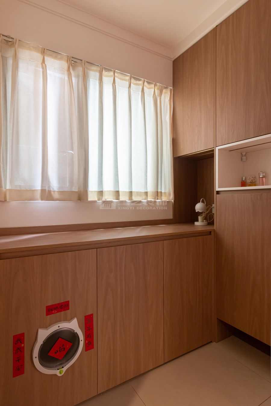 奶油原木风90后女生住宅设计，让不喜欢变刚刚好(图9)