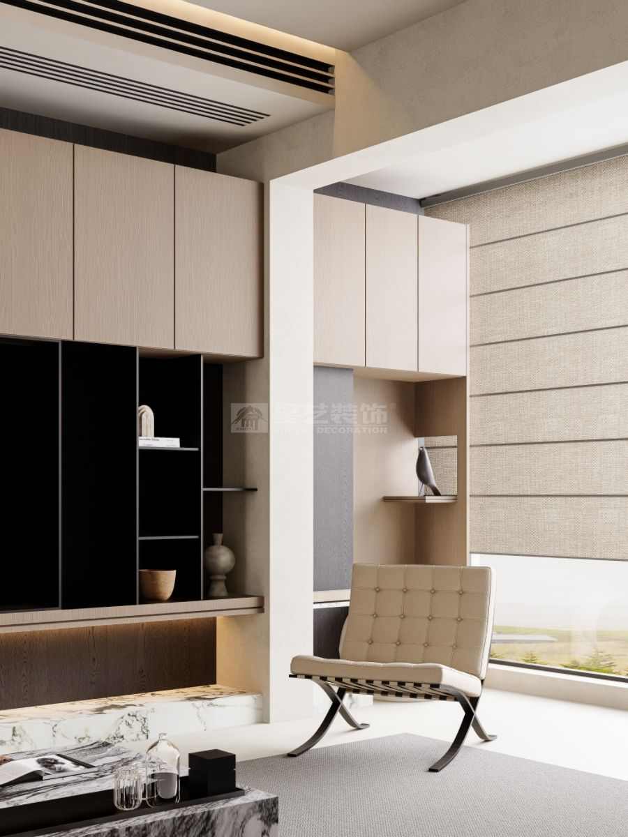 意式简约设计打造纯净生活空间，白木黑三色营造现代格调居所(图3)