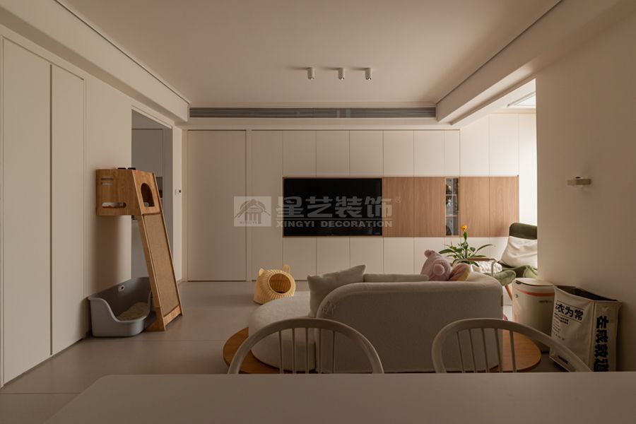 奶油原木风90后女生住宅设计，让不喜欢变刚刚好(图6)