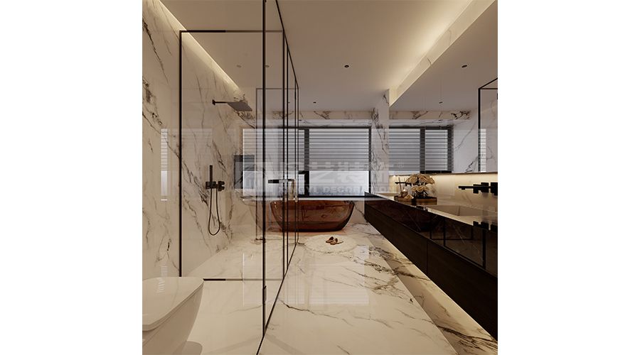 深色系现代家居设计，天然木皮与金属玻璃的精致搭配(图11)