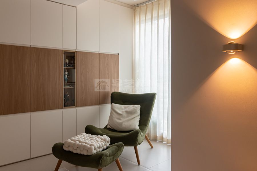 奶油原木风90后女生住宅设计，让不喜欢变刚刚好(图3)