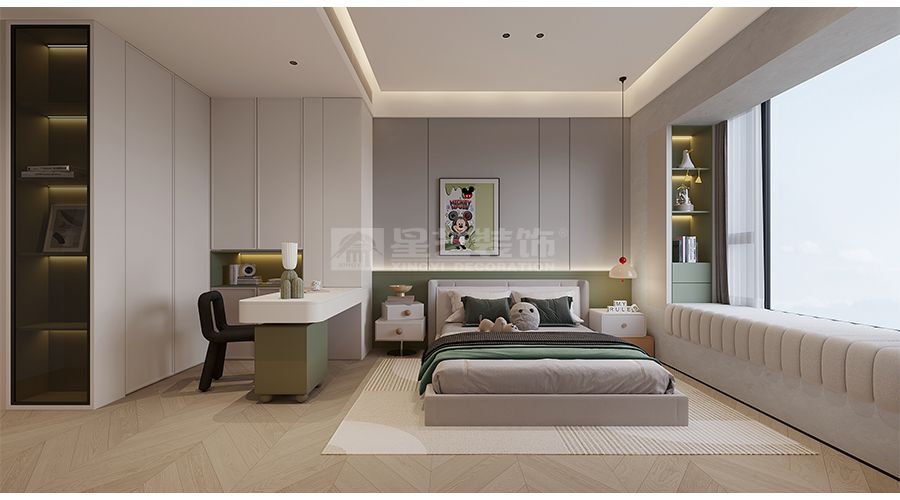 深色系现代家居设计，天然木皮与金属玻璃的精致搭配(图9)