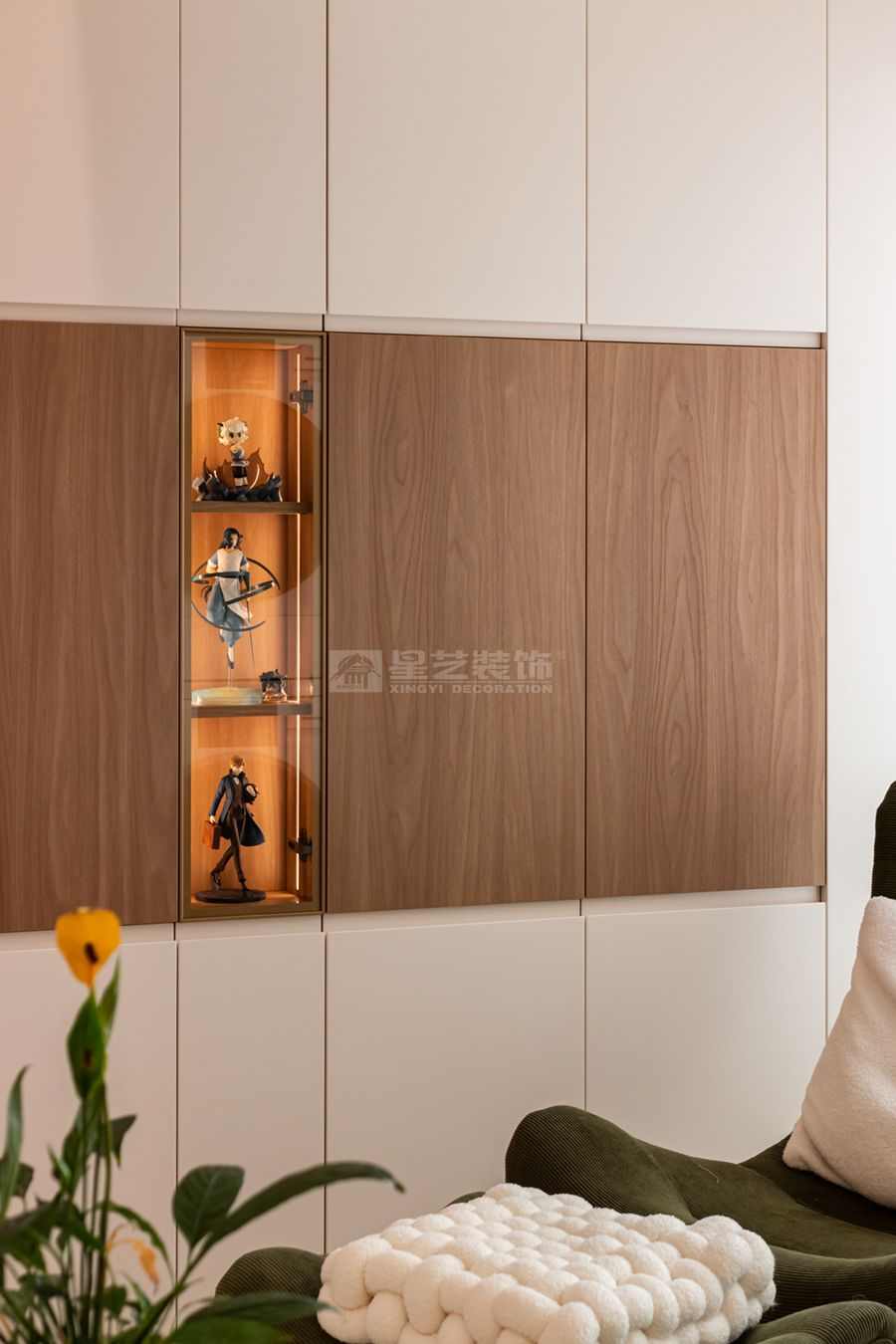 奶油原木风90后女生住宅设计，让不喜欢变刚刚好(图4)