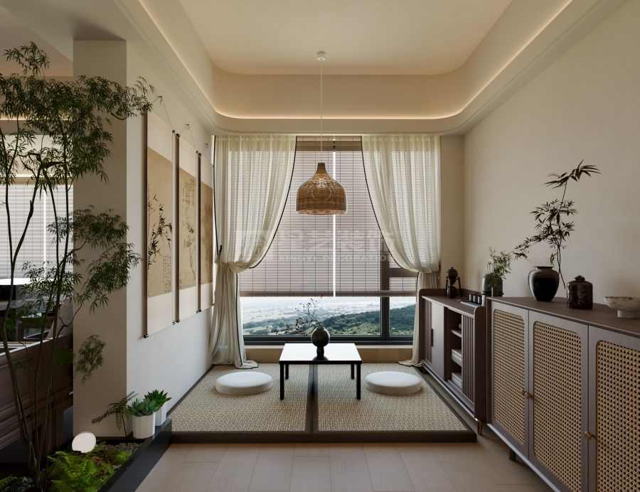 中古风禅意设计打造东方美学空间(图1)