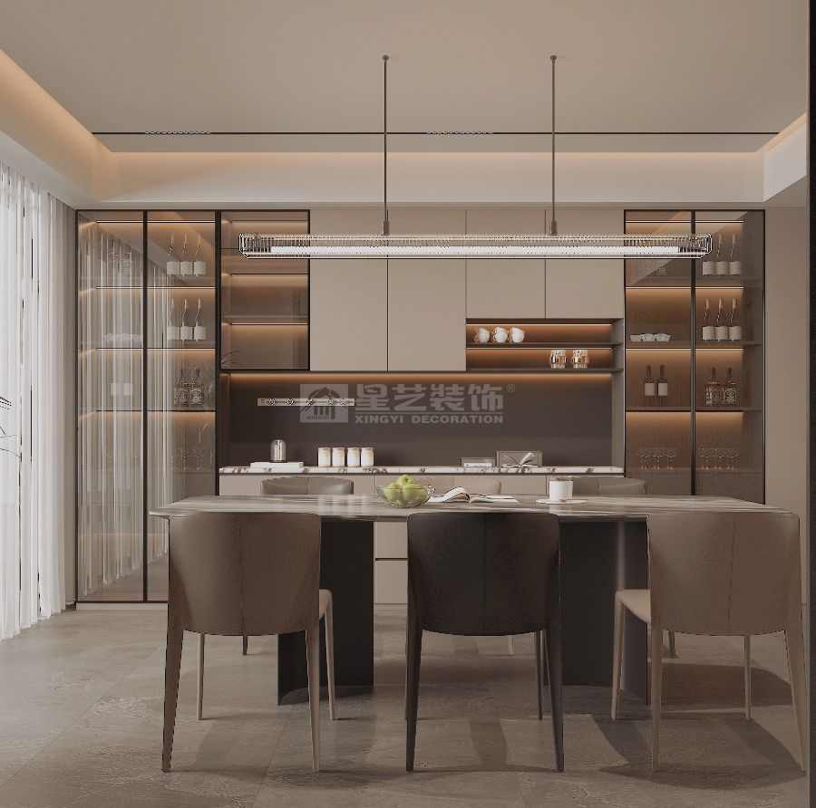 奢雅轻简设计打造现代艺术居所，材质共生营造高级松弛感(图3)