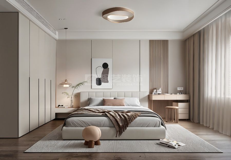 奢雅轻简设计打造现代艺术居所，材质共生营造高级松弛感(图4)