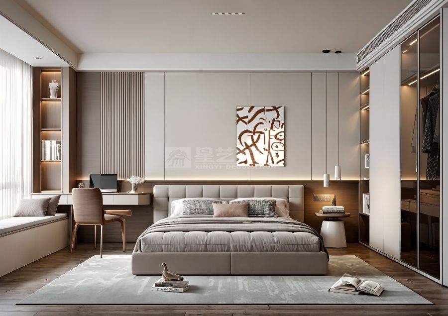 奢雅轻简设计打造现代艺术居所，材质共生营造高级松弛感(图5)