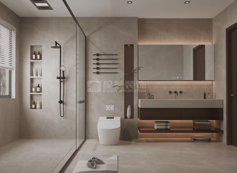 奢雅轻简设计打造现代艺术居所，材质共生营造高级松弛感(图7)