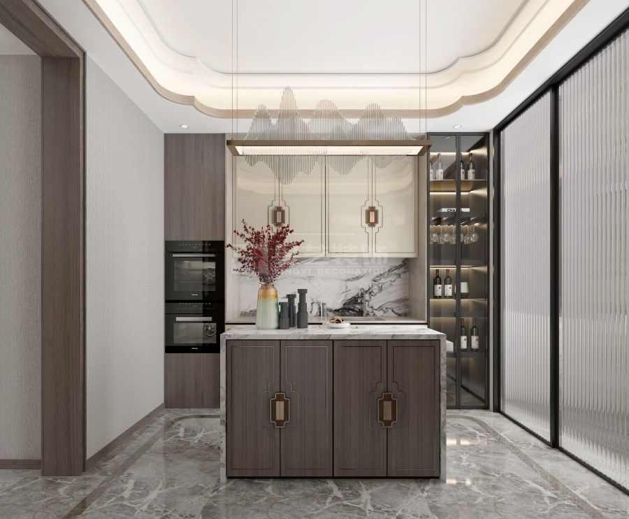 简雅现代东方韵味住宅设计，光影庭院营造静谧生活空间(图5)