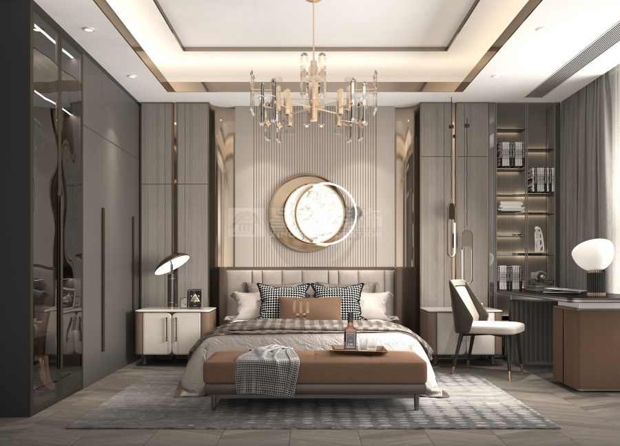 简雅现代东方韵味住宅设计，光影庭院营造静谧生活空间(图9)