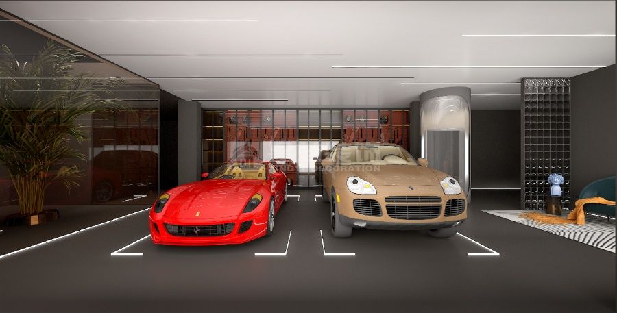 现代极简自然共生设计，灰白立面通透玻璃营造都市静谧栖居(图11)