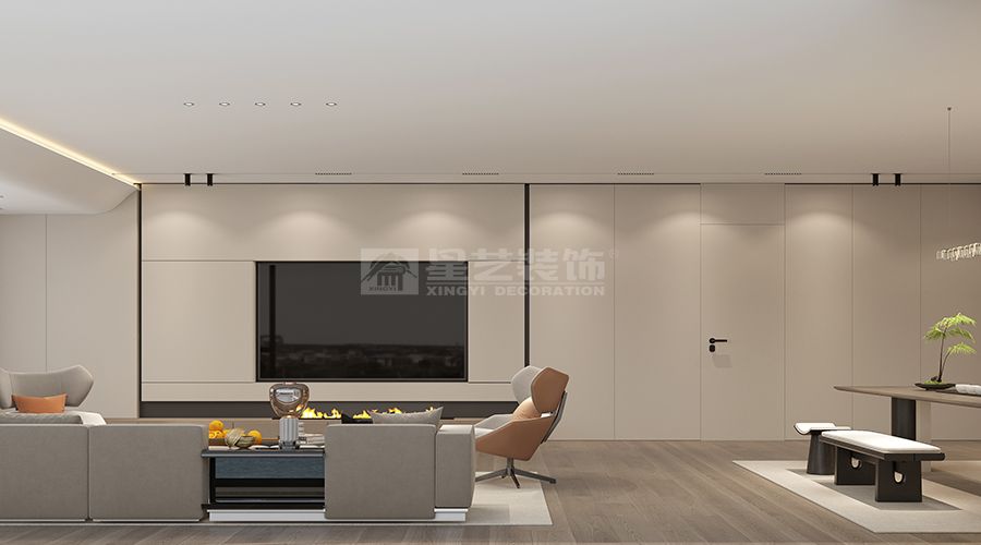 董事长私人会所设计，现代简约风格打造高端多功能休闲空间(图2)