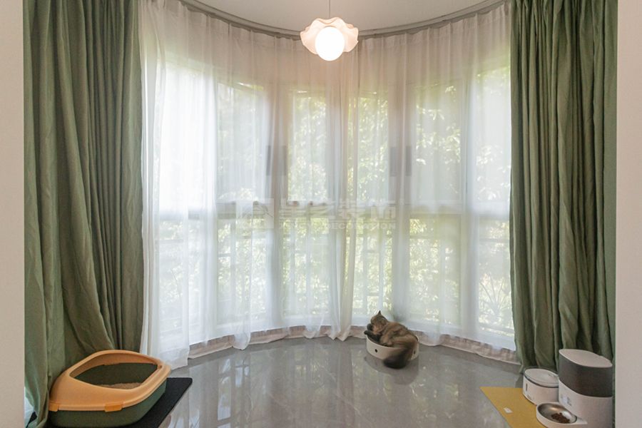 双生林光间北欧风设计，开放式布局营造通透猫居空间(图13)