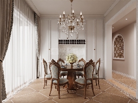 美式别墅设计复古地砖配实木地板营造温馨舒适空间(图3)