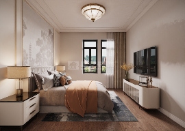 美式别墅设计复古地砖配实木地板营造温馨舒适空间(图7)