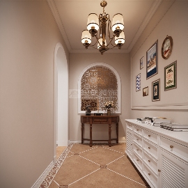 美式别墅设计复古地砖配实木地板营造温馨舒适空间(图10)