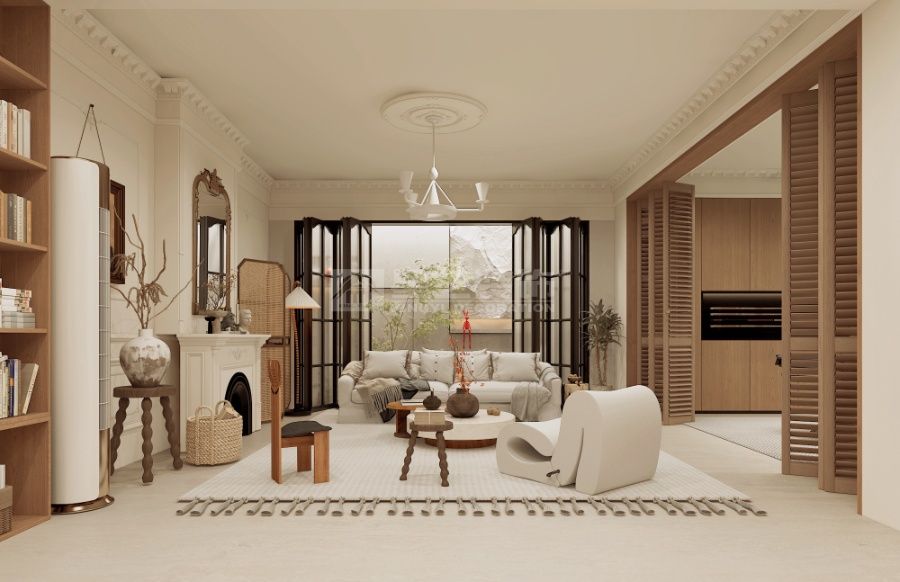 复古轻调设计打造自然松弛居住空间(图2)