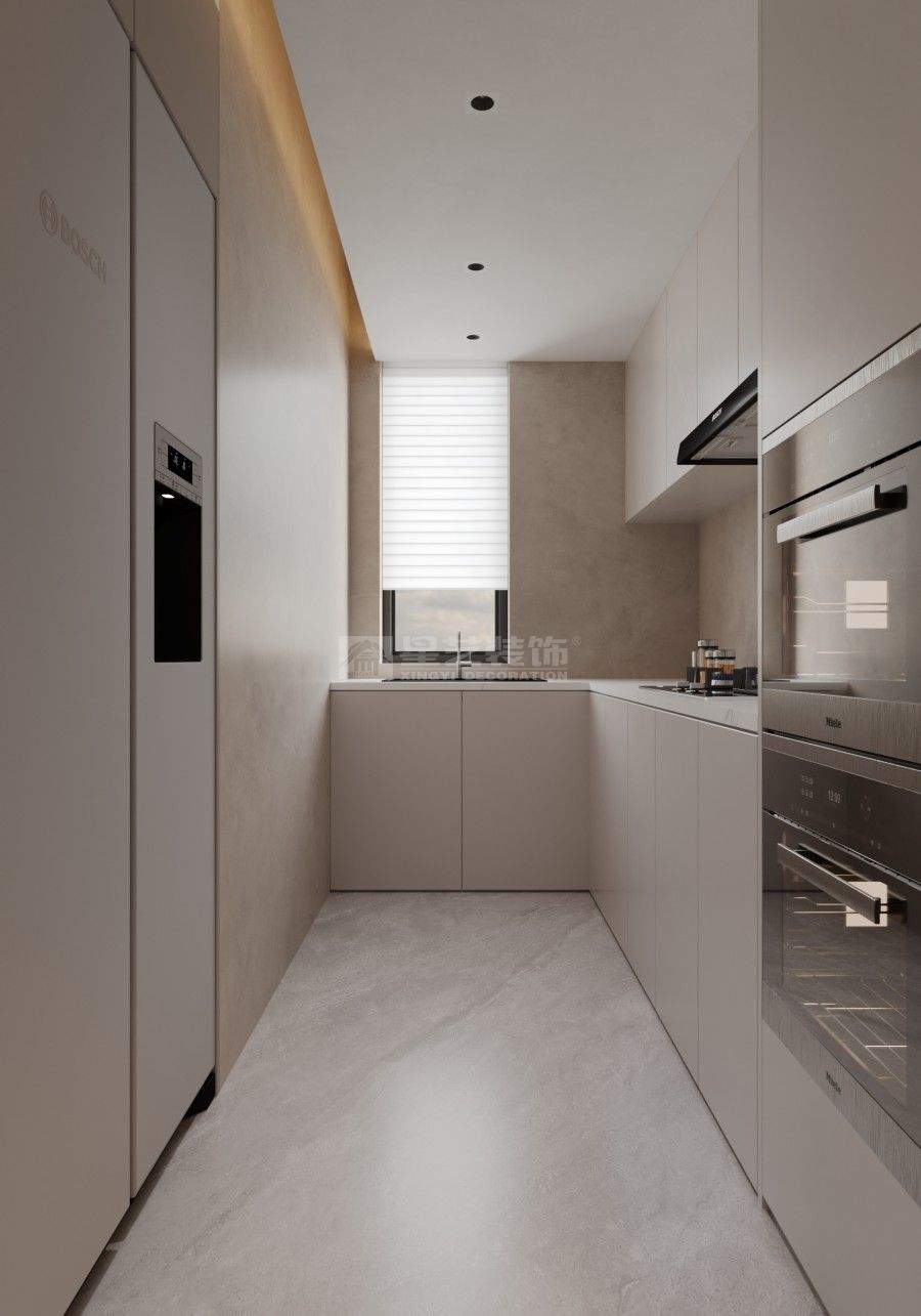 老破小空间改造奶油风设计，学区房采光优化与功能布局解决方案(图9)