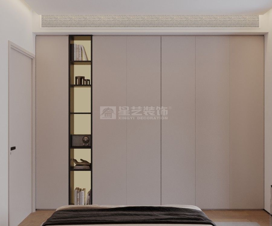 老破小空间改造奶油风设计，学区房采光优化与功能布局解决方案(图12)