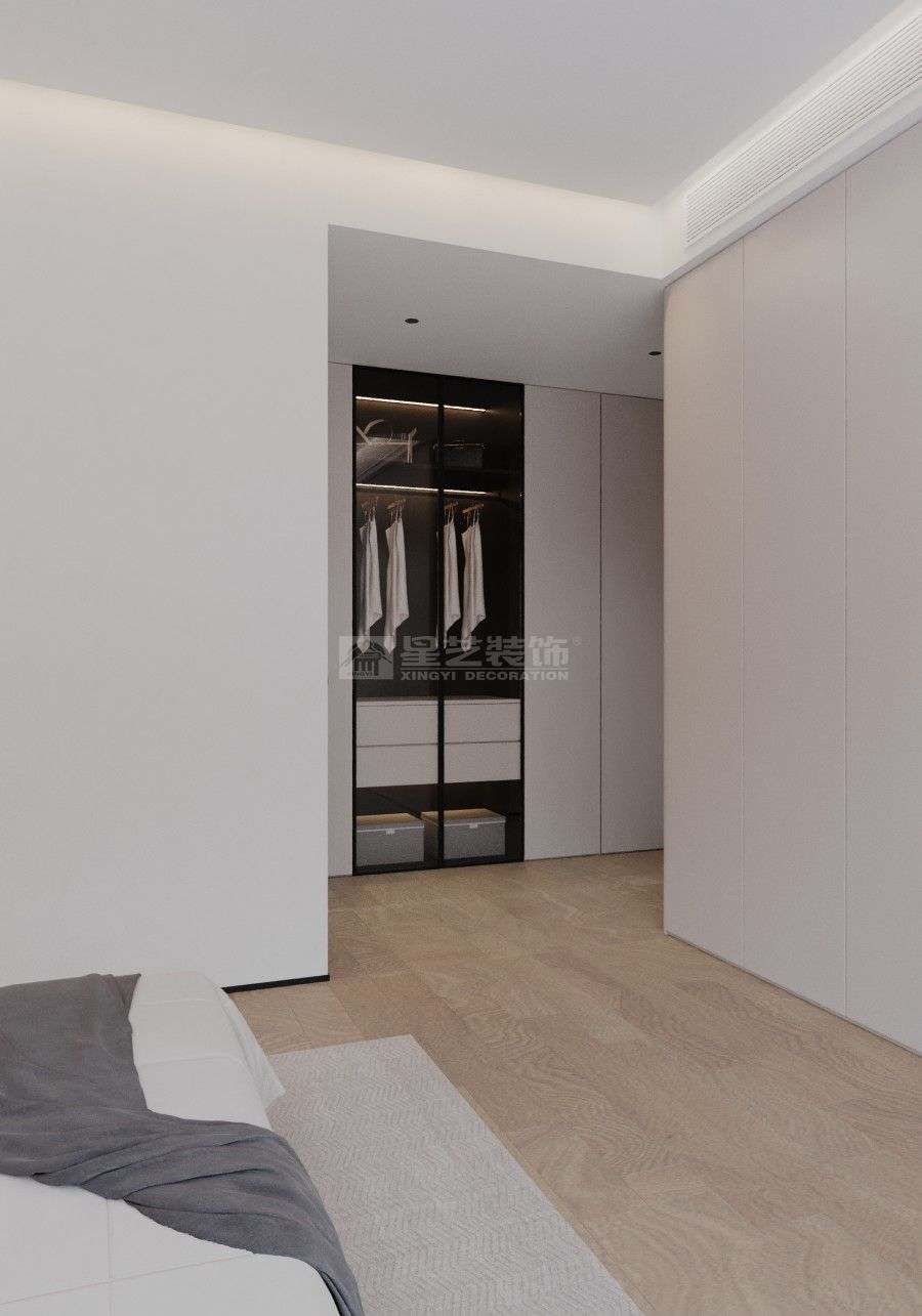 老破小空间改造奶油风设计，学区房采光优化与功能布局解决方案(图16)