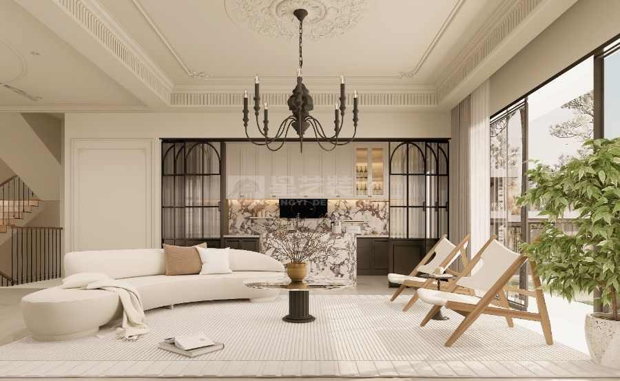 复古轻调设计打造自然松弛居住空间(图1)