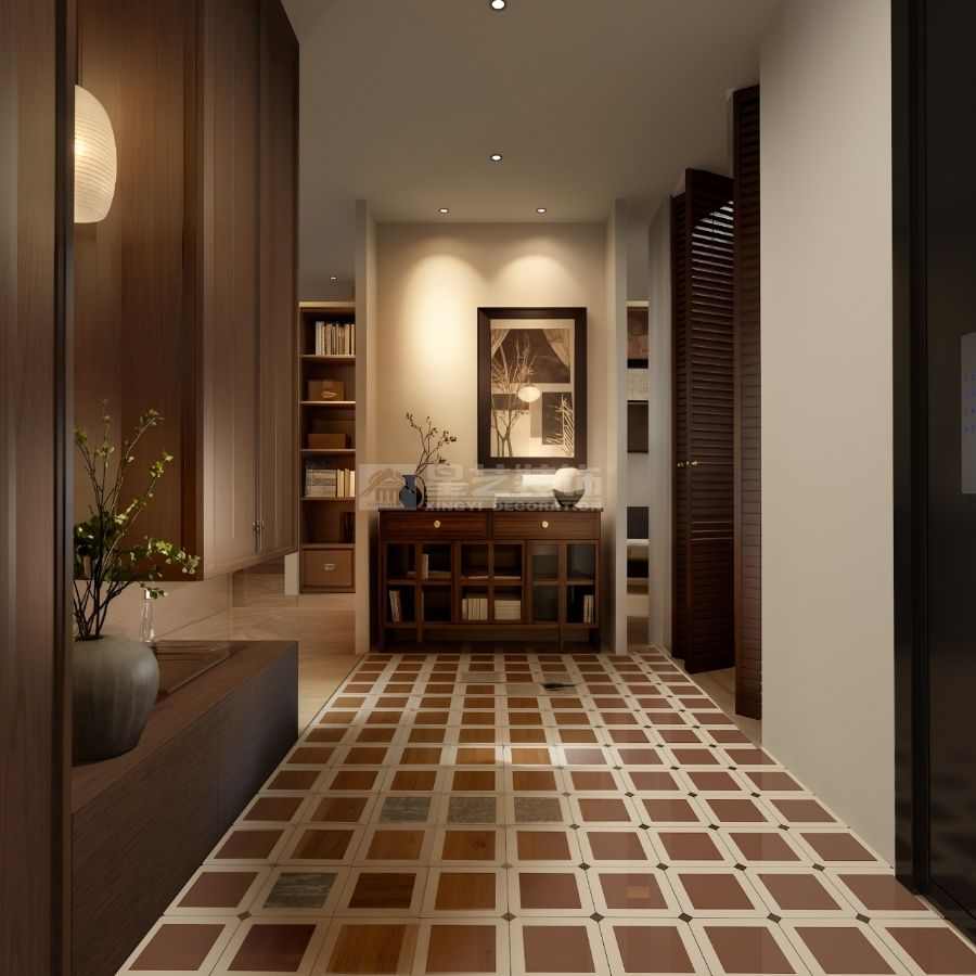 新中式雅序设计打造温暖归家仪式感入户空间(图4)