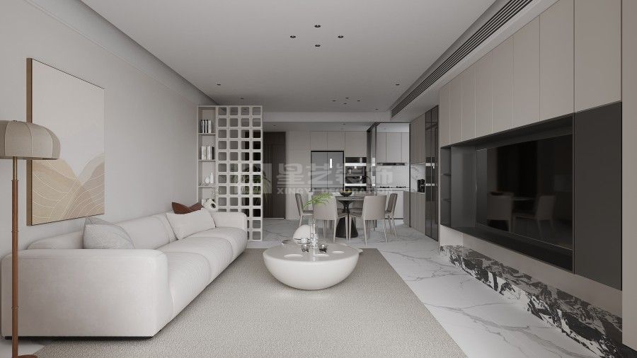 奶油极简设计风格打造温暖舒适家居空间(图13)