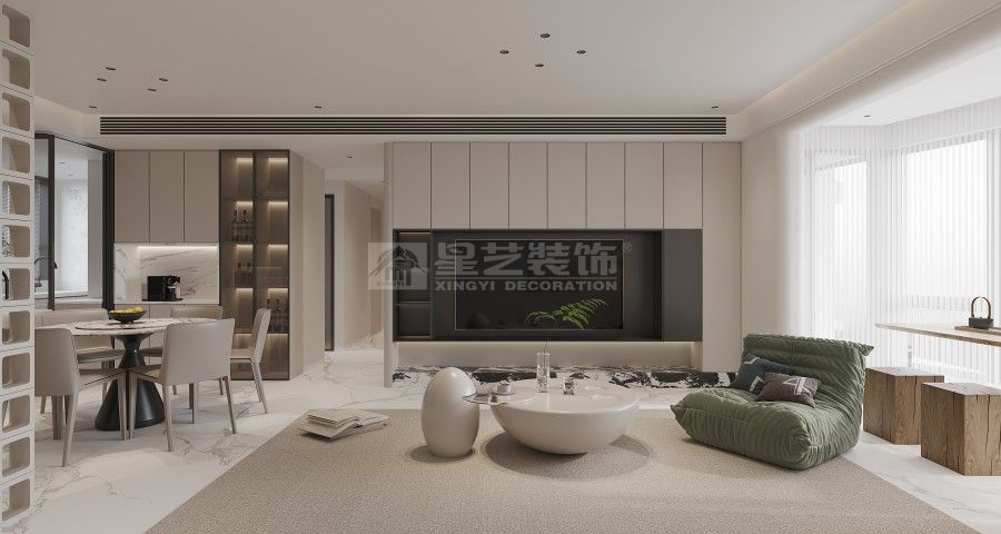 奶油极简设计风格打造温暖舒适家居空间(图12)