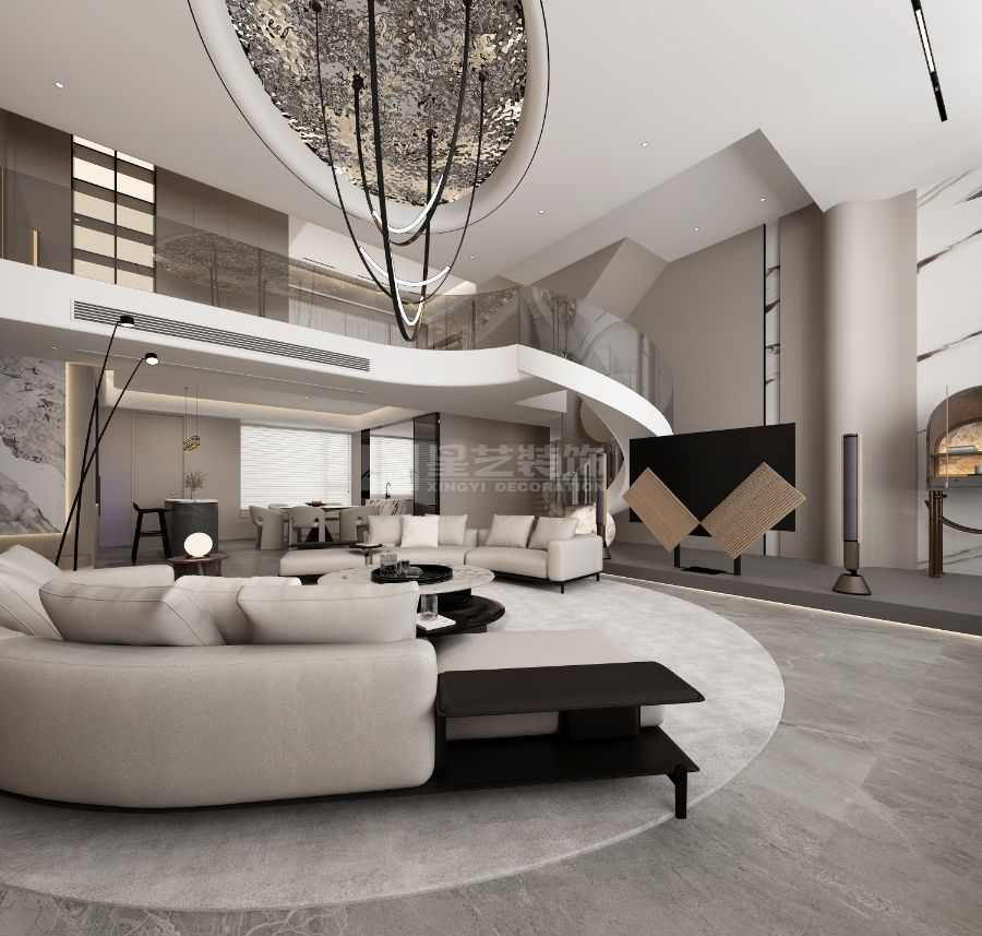 奢雅秩序设计打造精致现代餐厨空间，大理石金属材质营造通透氛围(图3)