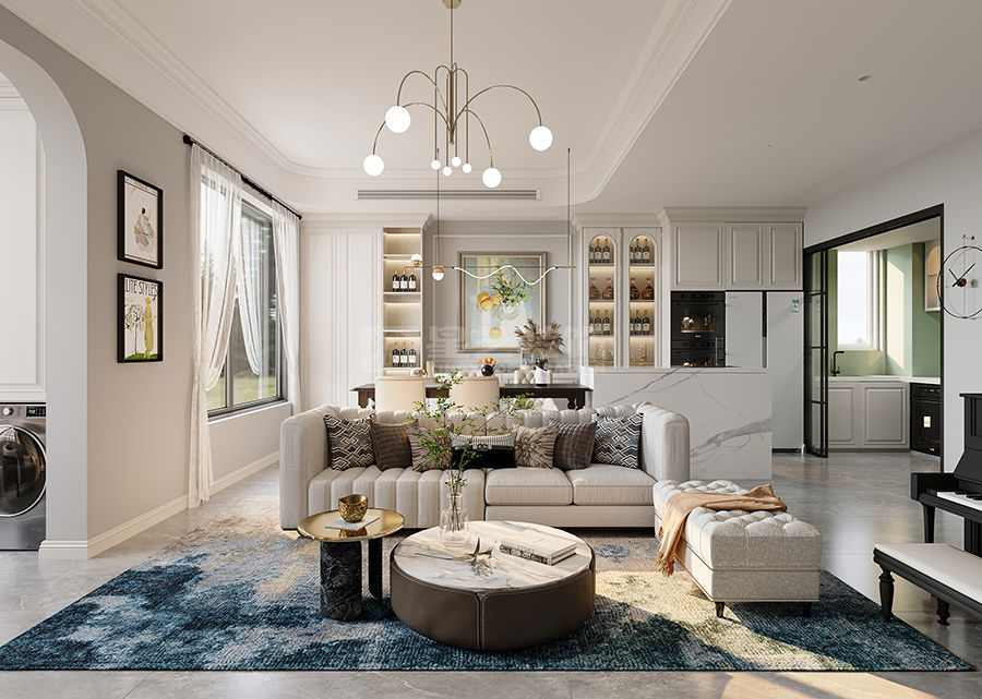 现代简约家居设计统一色彩搭配营造温馨舒适空间(图2)