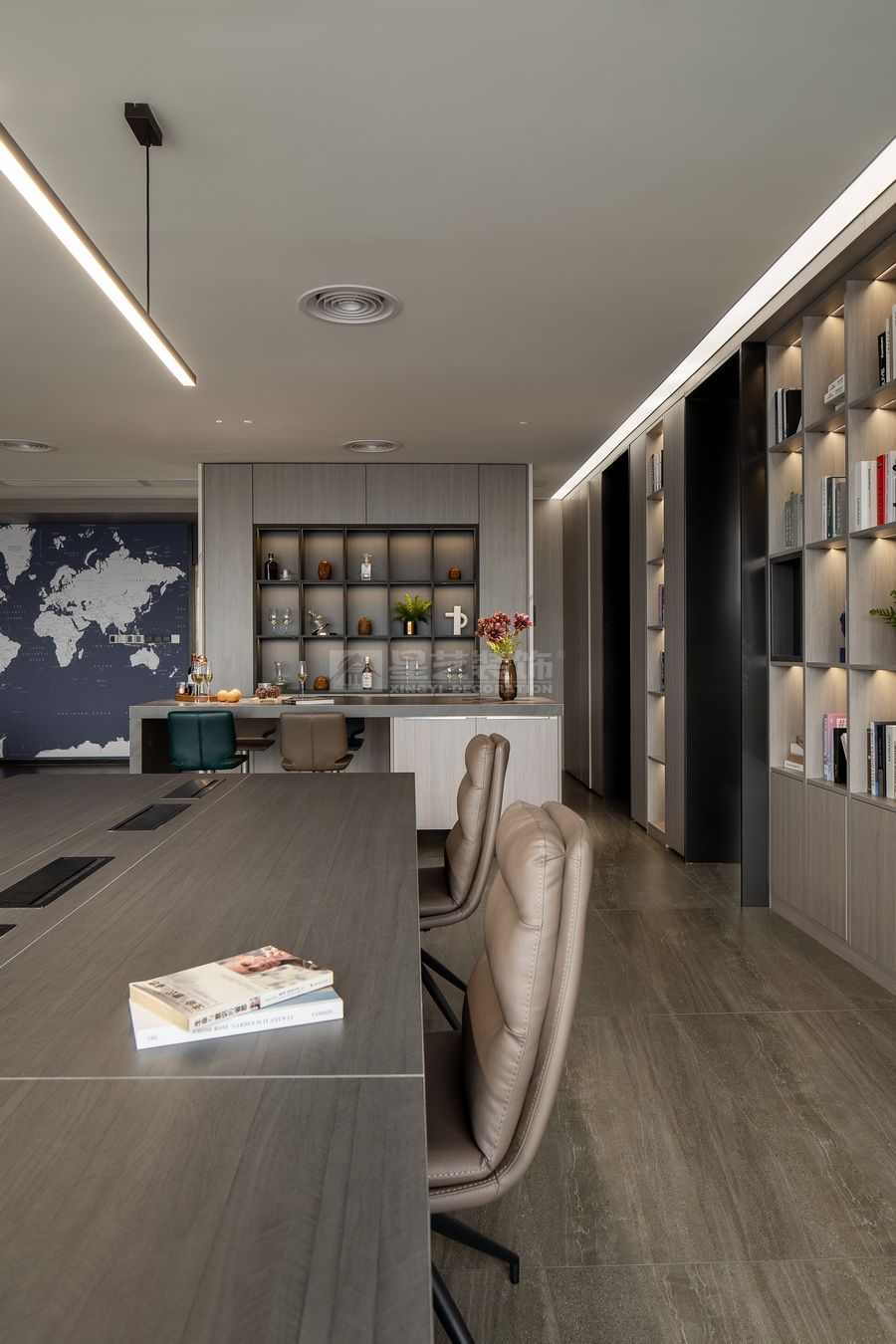 船舶经纪办公空间设计，打造无等级开放式工作环境(图3)