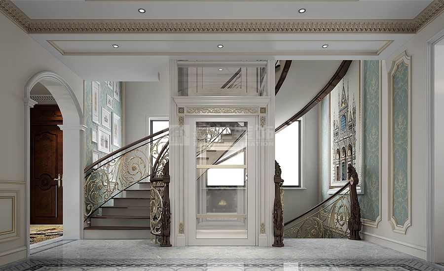 法式新古典独栋别墅设计，江畔浪漫与优雅的完美融合(图6)