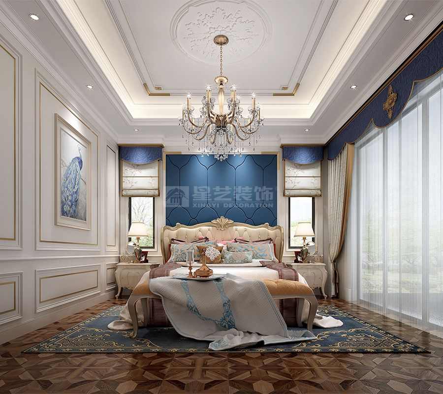 法式新古典独栋别墅设计，江畔浪漫与优雅的完美融合(图7)