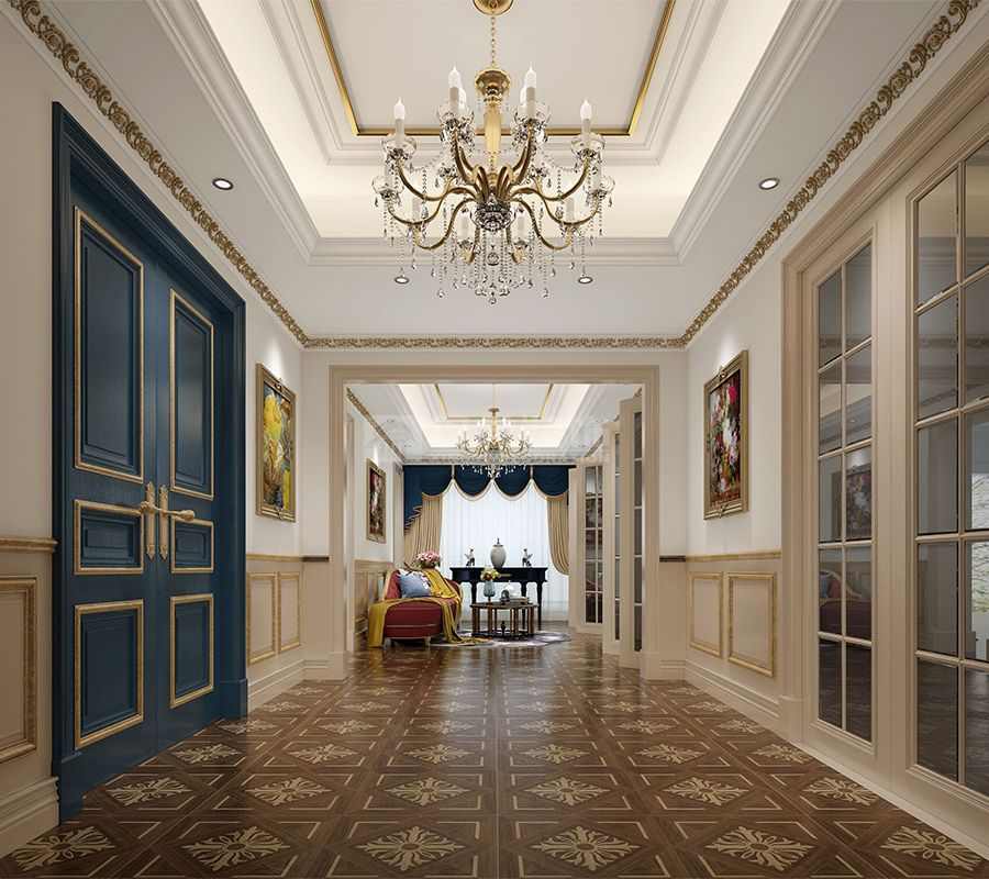 法式新古典独栋别墅设计，江畔浪漫与优雅的完美融合(图9)